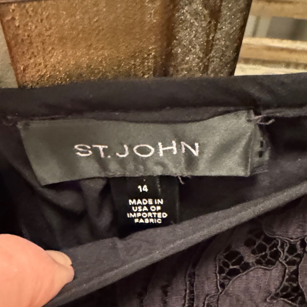 St. John Black top and skirt set - Picture 6 of 6